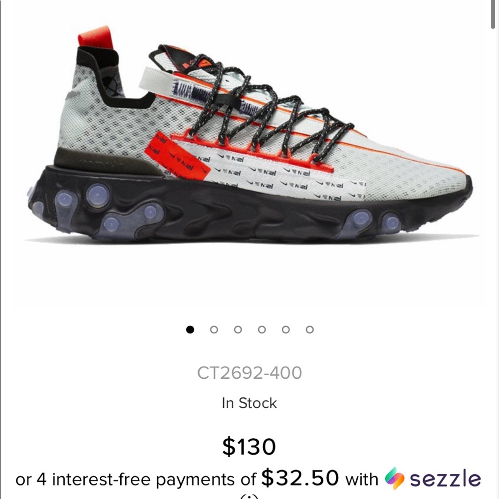 Nike React ISPA 
Training Shoes/Sneakers